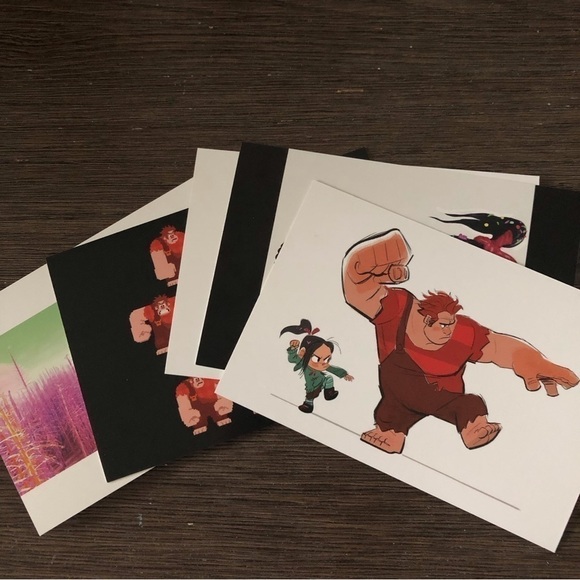 Disney Pixar Movie Postcards: Wreak it Ralph 5 pack. - Picture 1 of 7